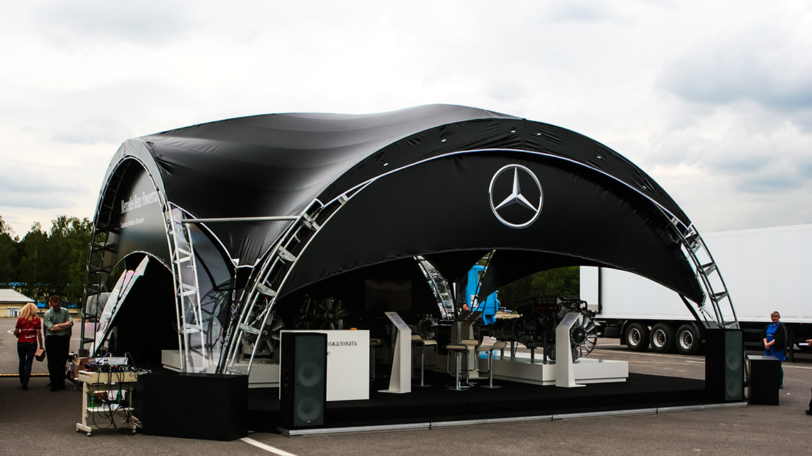 Тематический шатер для Mercedes-Benz
